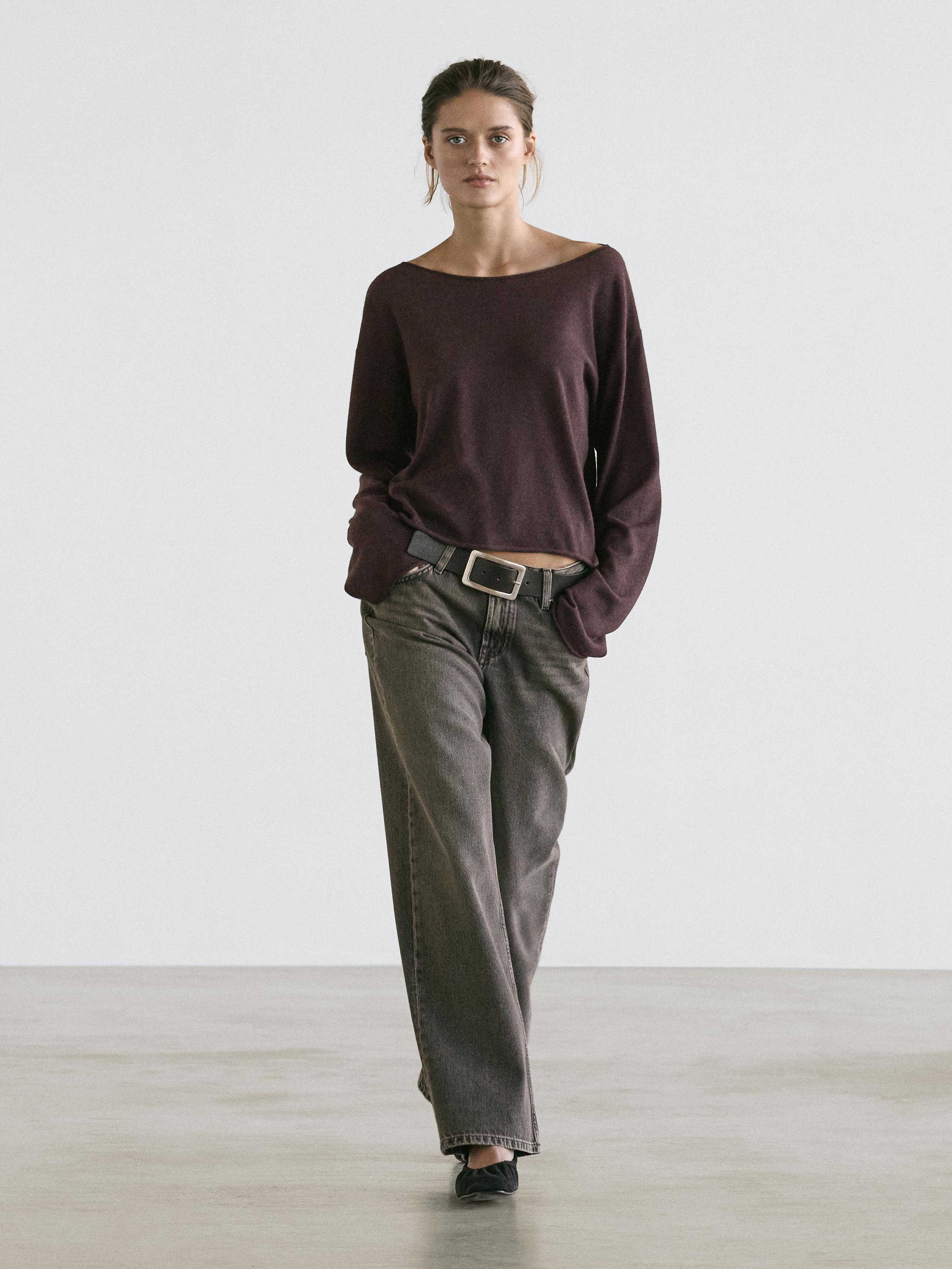 100% wool knit sweater